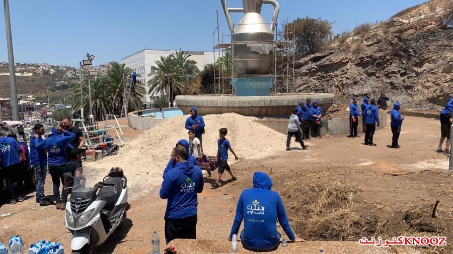 البيت الفحماوي : اعمال تطوعية في متنزه النافورة